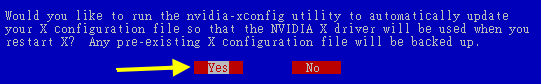 NVidia 驅動程式安裝示意